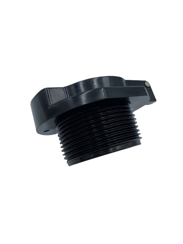 Vac Lock Cover Kit 1 1/2" MPT Fitting Black - 600-2201 - Vacuum Lock Fitting - WATERWAY PLASTICS - The Pool Supply Warehouse