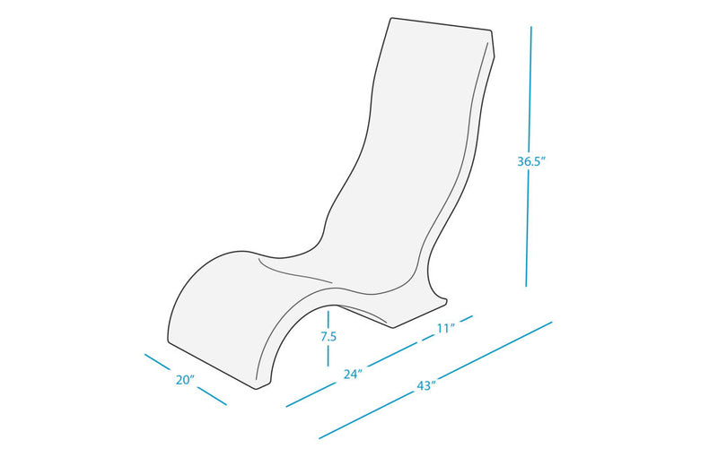 Ledge Lounger Signature Chair - LL-SG-CR-W