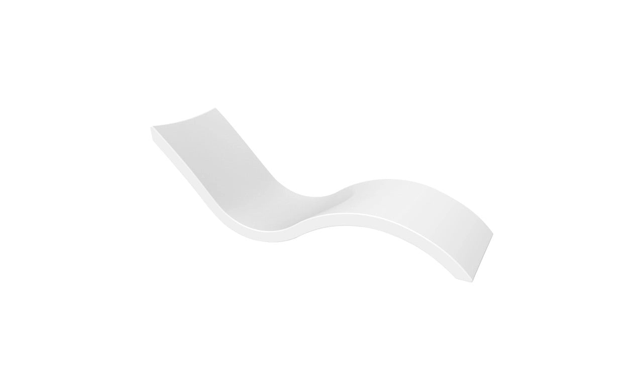 Ledge Lounger Signature Chaise White - LL-SG-C-W