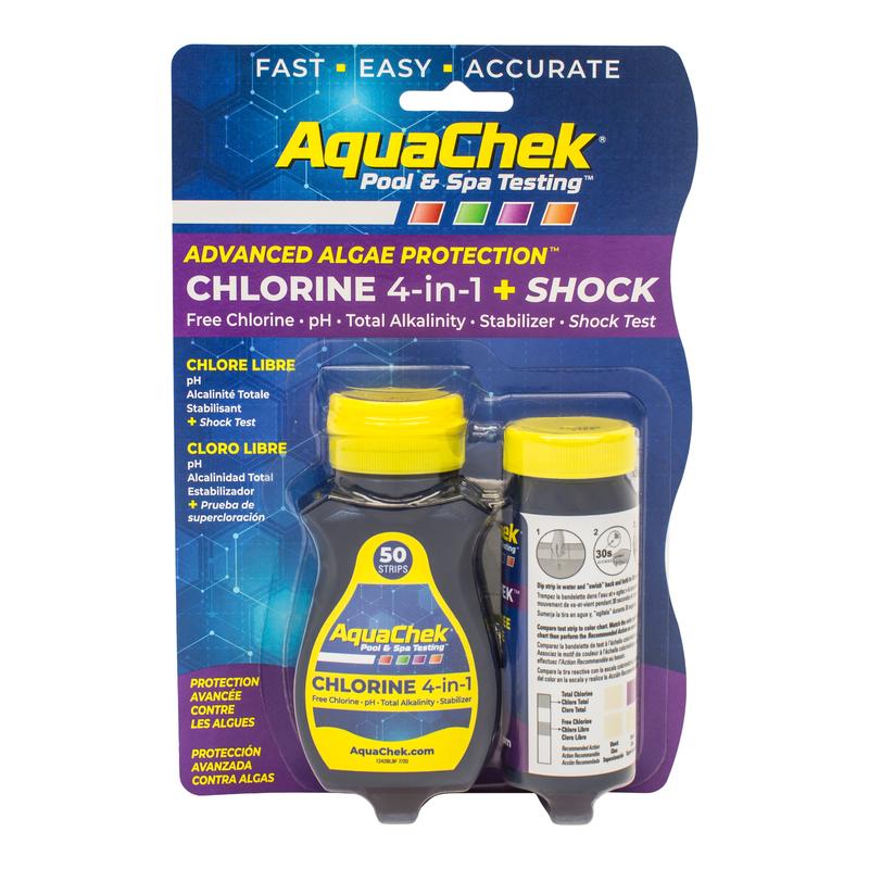 AquaChek Free Chlorine + Shock Test Strips - 511249