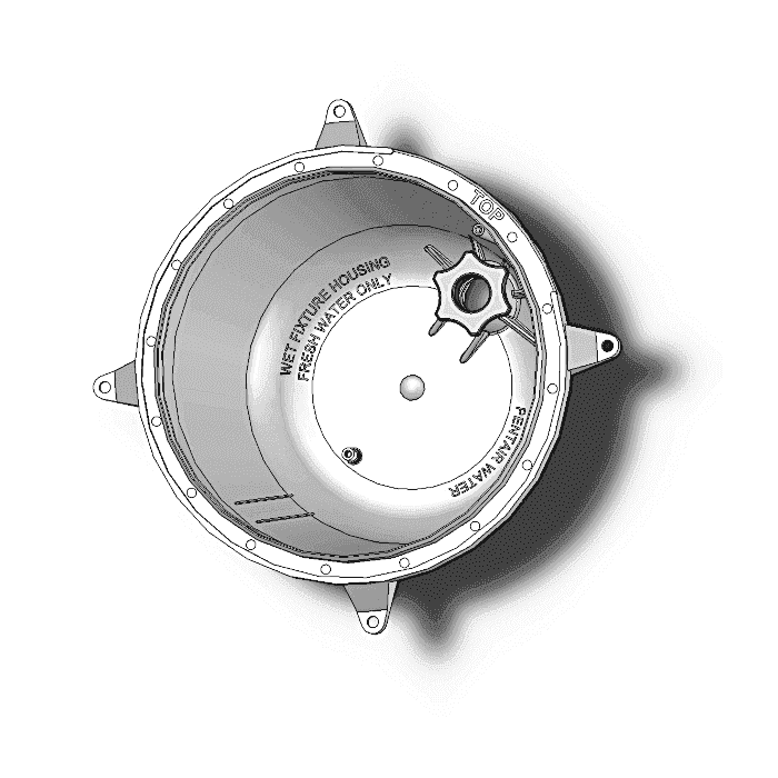 Pentair Pool Light Plastic Niches 1" Rear - 79206700 - The Pool Supply Warehouse