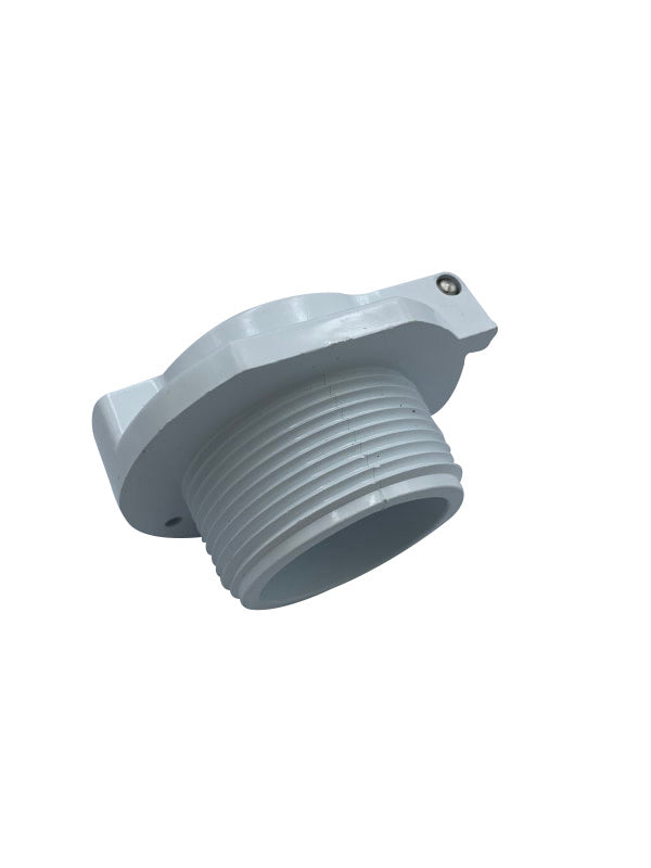 Vac Lock Cover Kit 1 1/2" MPT Fitting White - 25505-000-000 - Vacuum Lock Fitting - SUPER-PRO - The Pool Supply Warehouse
