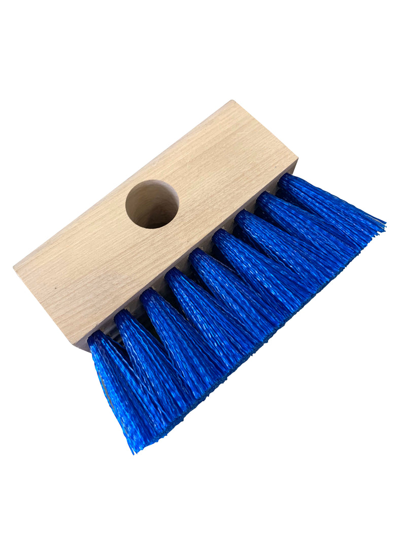 A&B 5" Blue Bristle Wood Back Tile Brush - 6002