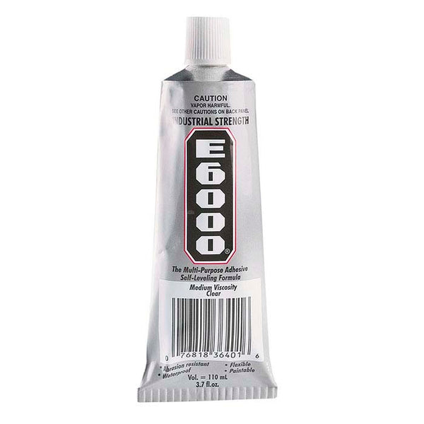 E6000 Adhesive, 3.7 Fluid Ounce CLEAR TRANSPARENTE