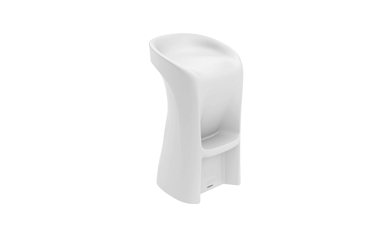 Ledge Lounger Signature White Barstool - LL-SG-BS-42-W