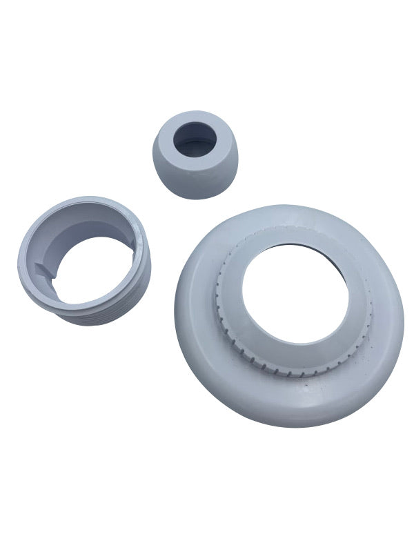 Super-Pro Hydrostream Fitting Extended Flange, 3/4" Opening, White - 25553-300-000 - Hydrostream Fitting - The Pool Supply Warehouse  - The Pool Supply Warehouse