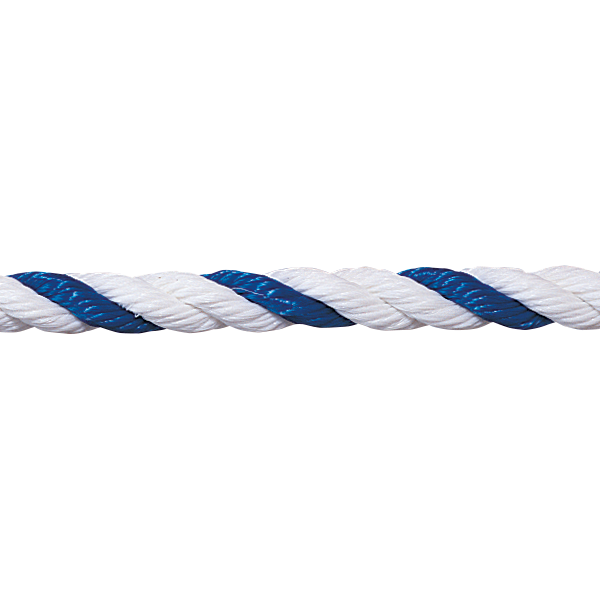 3/4" Blue and White Pool Rope - Per Foot-The Pool Supply Warehouse