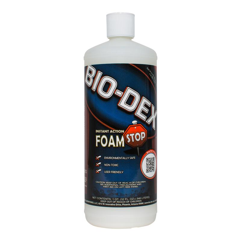 Bio-Dex Foam Stop - 1 Qt - SFS32 - The Pool Supply Warehouse