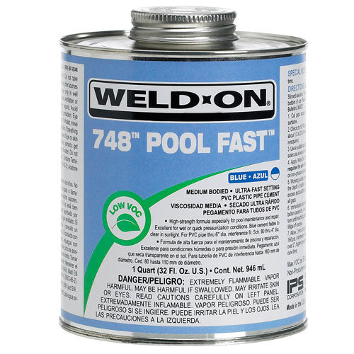 Weld-On® 748™ Pool Fast™ Quart-The Pool Supply Warehouse