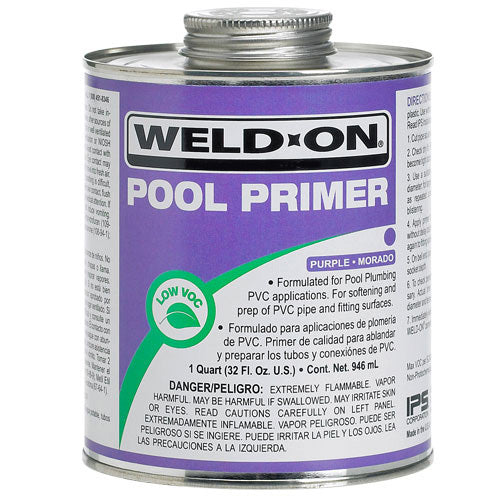 Weld-On Purple PVC Primer Quart - 13575 - The Pool Supply Warehouse
